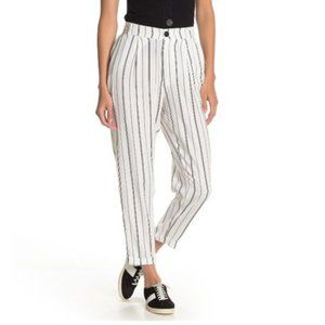 KNOW ONE CARES Striped Ankle Pants